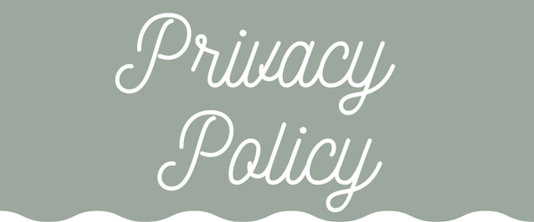 Text 'Privacy Policy' on a light geen background
